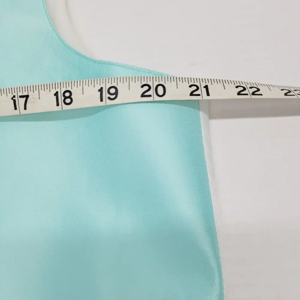 After Six Formal Vest Robbins Egg Blue Satan Wedding Prom Mens Size Medium